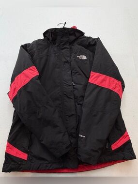 The North Face Black Jacket with Red Accents — Ski/Snowboard Shell
